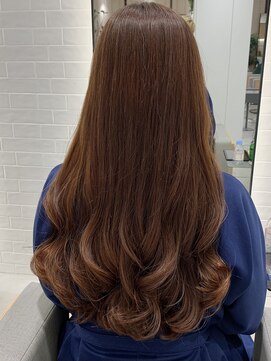 ステアケース 武蔵小杉店(stair:case) 艶髪 毛先だけコテ巻き風パーマ ロングヘア