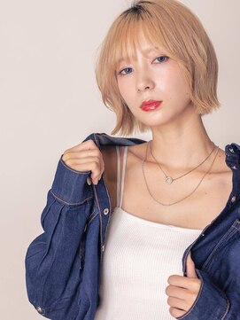 スノードロップ 高円寺店(Snowdrop) 黒髪/ボブルフ/ネビージュ/小顔/ワンレン/高円寺/髪質改善/前髪