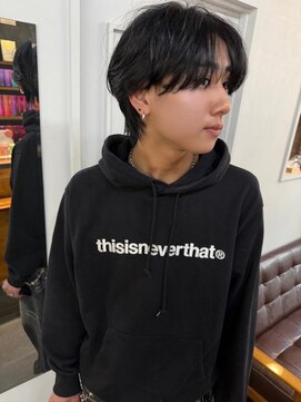 ステア メゾン(stir maison) メンズカット/フェザーミディアム/ブラックカラー