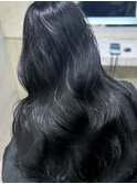 卒業式ヘアカラー美白効果抜群ブルーブラック