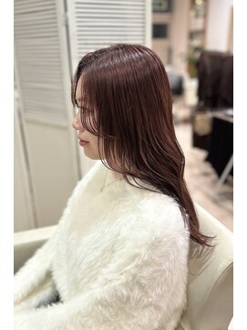 コレロ ヘアー(KORERO hair) 10代、20代、30代から大人気、ピンクベージュ、顔周りカット