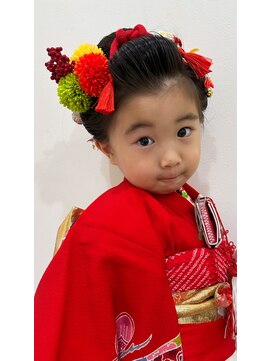 ブリエ(briller) TAKAKOstyle☆七五三　日本髪　3歳