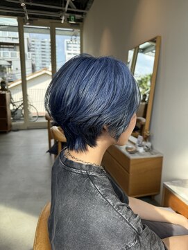 エルム 原宿 表参道(yelm) 大人コンパクトショート/コバルトブルー