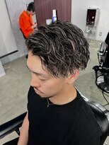 マーズ(MARS) ツイストスパイラル×ハイライト/シャドウパーマ/ブルーブラック
