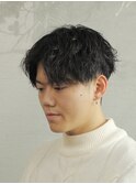 縦落ちツイスパ［ソフトツイスパ/メンズパーマ/眉カット］