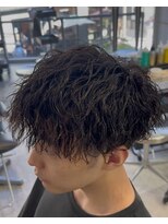 縦落ちツイスパ×マッシュ
