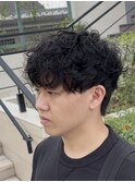 メンズ マッシュ シャドウパーマ