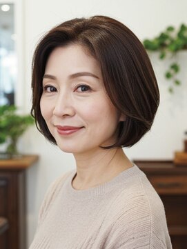 アイ スタイル 大竹店(I STYLE) 50-60代にオススメ★美形シルキーボブ