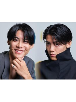 ワンカール×センターパートで清潔感あるスタイルに*ショートレイヤーのデザインも◎[メンズパーマ/海老名]