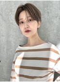 ☆【春日】オリーブグレー/ショート/顔周りレイヤー/髪質改善45