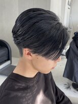 ホワイト(WHITE)&nbsp;ブルーブラック　前下がりモードセンターパート