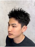 men's/ブリーチ/パーマ/メンズバレイヤージュ/メンズハイライト