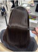ミディアムレイヤー×髪質改善ストレート
