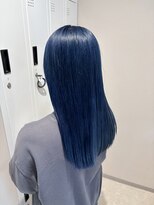 パプス ド コワフュール 川西能勢口店(Pap's de coiffeur) 深いネイビーカラー*