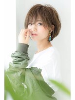 ティファ 自由が丘店(Tiffa)&nbsp;大人かわいいブルージュ小顔モードボブアシメショート