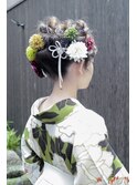 【Mauloa】洋風×和風mix ヘアアレンジ 卒業式 袴スタイル 和装