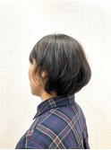 ダークカラー/艶カラー/ひし形シルエット/ミディアム/40代50代