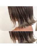 チョビー銀座桜井　毛先ブリーチグラデ　ハイライト　