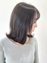 フォーク FOLK&nbsp;【FOLK】地毛風ダークグレージュ☆似合わせ外ハネボブ♪