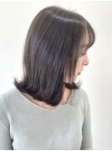 【FOLK】地毛風ダークグレージュ☆似合わせ外ハネボブ♪