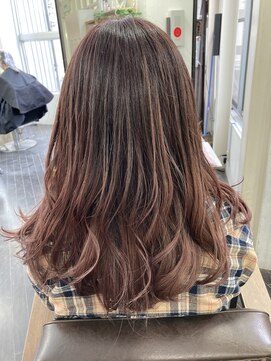 リジョイスヘア(REJOICE hair) 【REJOICE hair】グラデピーチピンクカラー☆