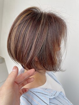 サロンドミルク 新百合ヶ丘店(salon de MiLK) ＊脱白髪染めハイライトインナーカラーベージュ新百合ヶ丘