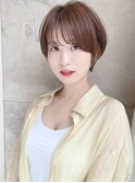ショートボブ髪型【30代40代50代】ストレートパーマ109