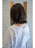 レイヤーボブ×ダークグレージュ