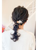 タイドヘア 茨木店(TIDE HAIR)&nbsp;編み下ろしアレンジ