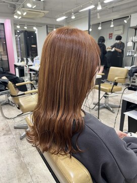 アジールヘア 所沢プロペ通り店(agir hair) オレンジブラウン