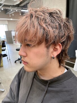 フラッグヘア 新宮店(Flag HAIR) 【メンズ】　ベージュピンク