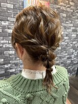 Lilly新宿】#ヘアセット#編みおろし