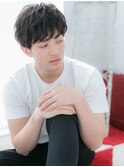 短髪パーマで軽さを！くせ風ラウンドマッシュf小山20代30代40代