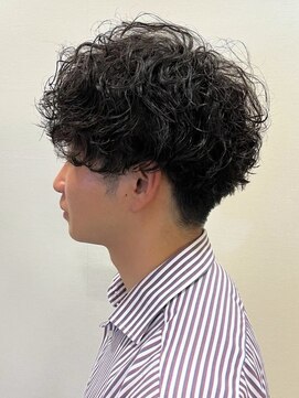 アンド アノン(and anon) マッシュ 波巻きツイストスパイラル ツーブロック メンズパーマ
