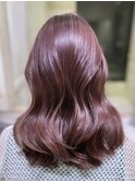 前髪/アンブレラカラー/こなれミディ/イメチェン/ウェーブパーマ