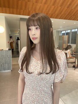 ローレンアオ(LOREN AO) ミルクティベージュオリーブダブルカラーラベンダー