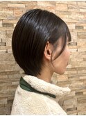 ショート/ボブ/小顔/顔まわりカット/レイヤー/ブラック