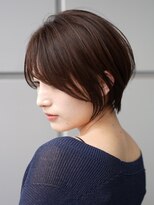表参道髪質改善カラーウルフショートカットベージュアッシュ40代