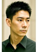 ブルーブラック スパイキーショート フェザーパーマss05
