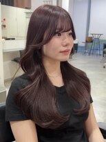 ビュー フクオカ(VIEW FUKUOKA)&nbsp;透明感たっぷりピンクブラウン+レイヤーカット