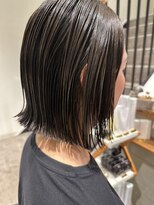 プリュム(plume)&nbsp;ルーツカラー×グレイ×タッセルボブ