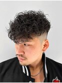 スペインカールスパイラルパーマ外国人風パーマフェードカット