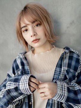 ギークス(GEEKS) 【GEEKS渋谷】レイヤーボブ/ミルクティー/くびれボブ/ハイトーン