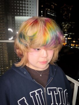 インク 渋谷(INK.) ウルフカット/ハイトーン/シャギーカット/派手髪/レイヤー