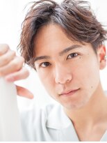 アッシュ 志木南口店(Ash) ナチュラルなセンターパートのショートレイヤー