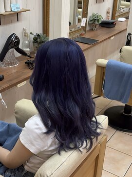 ウィルゴ 原宿(VIRGO) パープルカラーネイビーブルーアメジストパールパープル