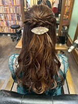 エイチエムヘアーホーム 池袋2号店(H M hair home)&nbsp;ハーフアップ/ヘアセット/ヘアアレンジ/パールピン/お呼ばれヘア