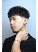 テーパーフェード×ダウンバングショート