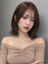 トリッカ シブヤ(TRICCA SHIBUYA) レイヤーボブ/くびれボブ/シースルー/ベージュカラー