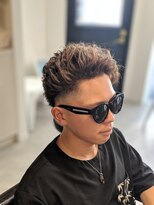 リルシープ(Lilsheep) #メンズショート #お任せパーマ #スロウカラー #フェード